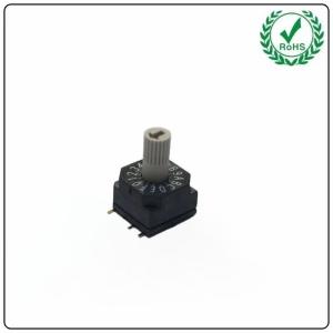 China UL Mini Rotary Coding Switch 10m m * 10m m 100mA supplier