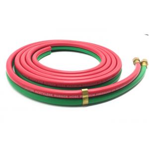 China Grade R Red & Green 1/4'' x 25ft Rubber Twin Hose for Oxygen - Acetylene supplier