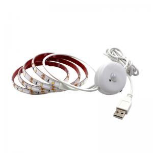 Usb 7000K Motion Sensor LED Strip 3000mm Motion Activated Under Bed Light