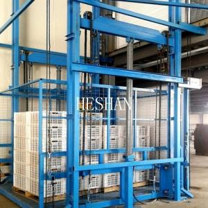 China 5 Ton 10 Ton Cargo Lift Elevator Guide Rail Hydraulic Hoist Goods Lift supplier