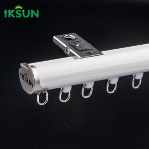 Finish White Square Curtain Track Rails Aluminum Curtain Accessories