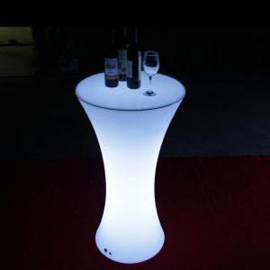 China Customized LED Light Cocktail Table Illuminated Rechargeable supplier