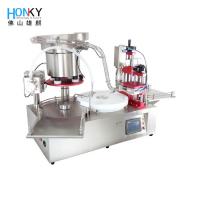 China 30BPM Desktop Vial Filling Equipment Essnetial Oil Capping Machine on sale