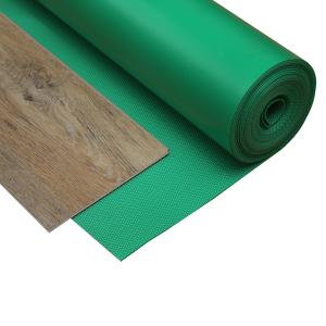 1.5mm high density green embossed IXPE foam underlay for LVT SPC floorings