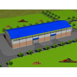 China Standard Size Steel Structure Warehouse / Prefab Steel Structure Shed supplier