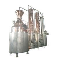 China Semi-automatic Control System Alcohol Distiller for Large Volume Whisky Distillation on sale