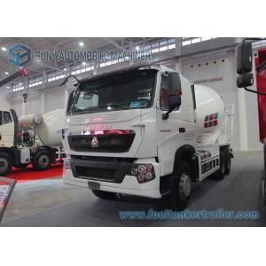 Hydraulic 10 Cbm Cement Mixer Truck HOWO T7H 360 Hp 6X4 ZF Reducer