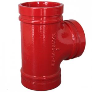China Anti Rust Ductile Iron Pipe Fittings Grooved Plumbing T Joint / Water Pipe T Joint supplier