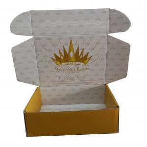 High Gloss Vanishing Foil Stamper Corrugated Cardboard Mailer Boxes