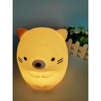 China Cartoon Hamster Soft Silicone Toys , Silicone Color Changing Night Light on sale
