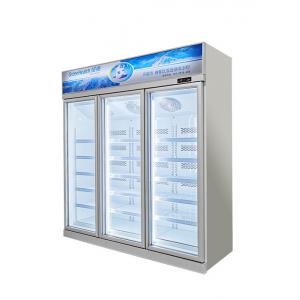 China Automatic Defrost Commercial Display Freezer R290 Drink  Ice Cream Refrigerator supplier
