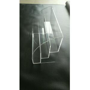 China Clear 3- Shelve Tabletop Acrylic Nail Polish Display Rack Organizer Plexiglass Cosmetic Display Stand supplier