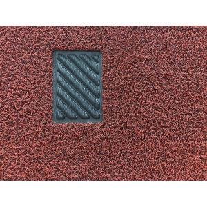 Double color pvc coil car mat carpet with non skid nail backing