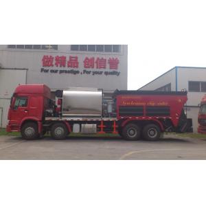 China Sinotruk 14m3 Hopper Capacity Road Maintenance Truck / Road Surfacing Equipment supplier