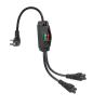 NEMA 5-15P to Dual IEC C5 Power Splitter with Switch 125V 10A