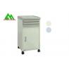 China Steel Bedside Tables Hospital Ward Equipment , Bedside Cabinet On Wheels wholesale