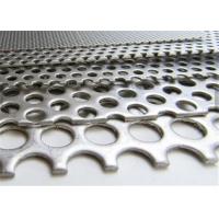 China Perforated Stainless Steel Mesh Sheets Round Square Hole Shaped Easy Install on sale