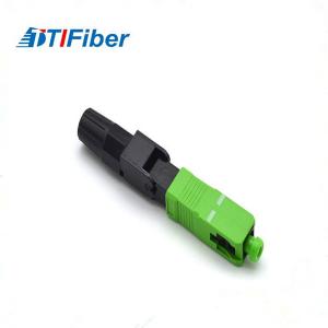 China UPC FTTH SC Single Mode Fiber Optic Connector 0.3db Insertion Loss 50N Tensile Strength supplier