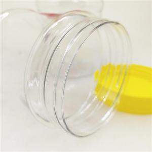 China Non - Toxic Food Grade Clear Plastic Cylinder / 10oz Peanut Butter Bottles supplier
