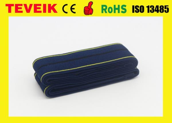 Ceinture foetale bleu-foncé réutilisable du moniteur CTG avec la boucle auto-adh