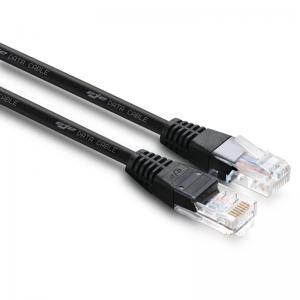 China Black UTP Cat5e Patch Cable 24AWG CCA UL 6ft Cat5e Network Patch Cable supplier