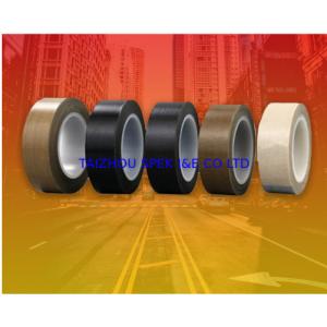 PTFE Coated Fiberglass Tape Heat Resistant Silicone Adhesive Tape 0.08mm Thickness