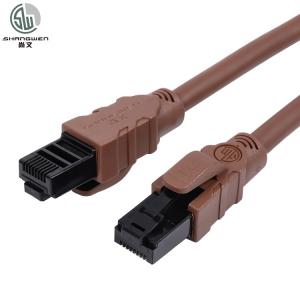 Flexible Soft Cat6a Cat6 Ethernet Patch Cable 24awg Antifreeze Engineering Level UTP Cable