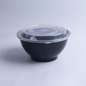 China Custom Printed Take Out Round Plastic Salad Bowl Disposable 750Ml 950 Ml supplier