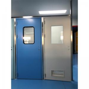 China Fireproof Stainless Steel Security Doors 900*2100m For Food Factory Laboratory supplier