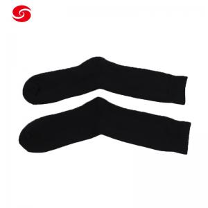 China Wool Men Knee High Military Winter Socks Breathable Sweat absorbent supplier