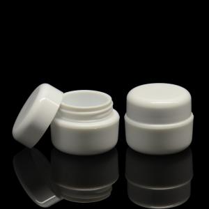 China 5g Thick Wall Plastic Jars Cosmetic Eye Cream Jar Packaging With Bamboo Lids supplier