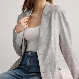 Women'S Blazer Casual Women'S Casual Blazers Check Blazers