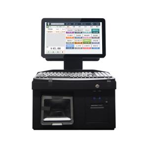 14Inch Dual Touch Screen Windows7 Pos Cash Register i3 Cpu 4+64GB Desktop POS Terminal with Printer,Keyboard,Scanner