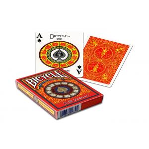 Chinese Style Bicycle Zodiac Marked Playing Cards For Gambling Regular Index