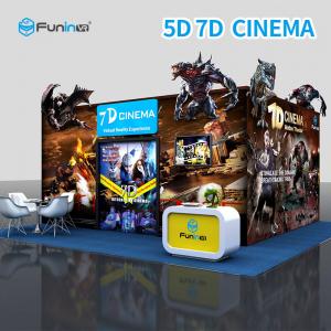 China Electric 7D 5D Cinema Simulator For Home Theater With Leg Sweep supplier