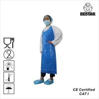 China Customized Oil Resisting Disposable Protective Apron blue Nylon for cleaning on sale