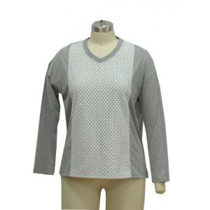 Custom Branded Shirt V-neckline Front Lace Mesh Melange Fabric Normal Size Blend Fabric