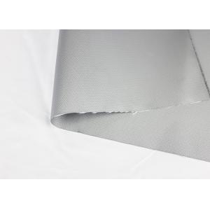 China Insulation Silicone Coated Glass Fibre Cloth , 1.25-1.3mm Silicone Fiberglass Fabric supplier