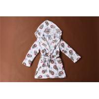China Cute Printed Childrens Towelling Bathrobe Soft Touch Bath Gown For Kids on sale