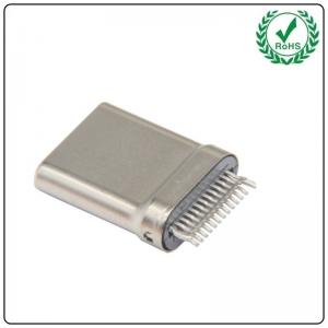 China USB-31C-M-J01 USB 3.1 Type C Plug , Board Edge Straddle Mount USB C Male Connector supplier