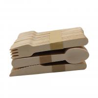 China Biodegradable Tableware Cutlery Set , Barbecue Wooden Forks And Spoons Disposable on sale