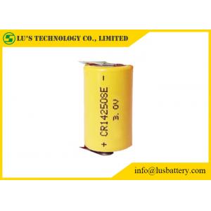 China CR14250 lithium battery size 1/2AA 600 mAh CR14250 3V disposable battery for Flashlight supplier