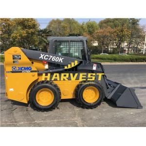 XCMG XC760K Skid Steer Loader 1 Ton 0.6m3 Yanmar Engine Pilot Control