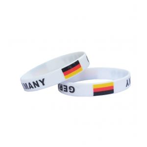 Promotional custom cool print glow in the dark wristbands for events,rubber silicone bracelet band