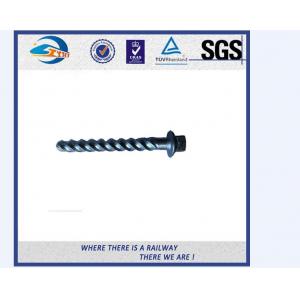 China Head Forming DIN Standard Railway Sleeper Screws With Plain Oiled supplier