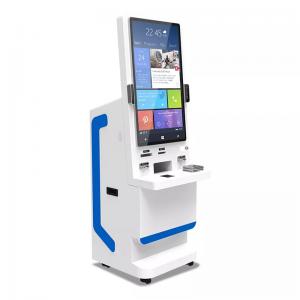 32" Screen Self Service Payment Kiosk Attendance Face Recognition Terminal With Temp Measurement System