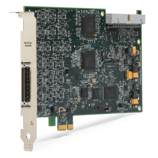 National Instruments PCIe-6535B Digital I/O Device with 32 Bidirectional Digital Channels 10 MHz Clock Rate and 40 MB/s Throughput