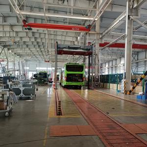 SKD CKD Bus Assembly Line Customized Frequency For Bus Production Plant