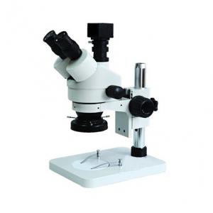 China 7-45X  Trinocular Stereo Microscope With Digital Camera  For Projector And Computor supplier