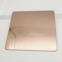 China 304 Stainless Steel Flat Sheet Expanded Metal Anti Finger Print PVD Coating on sale